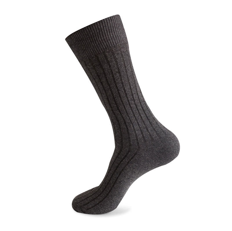 Solid Stripes Crew Socks(3 Pairs) - Dark Grey - EU46-50(US12-15) - image 16
