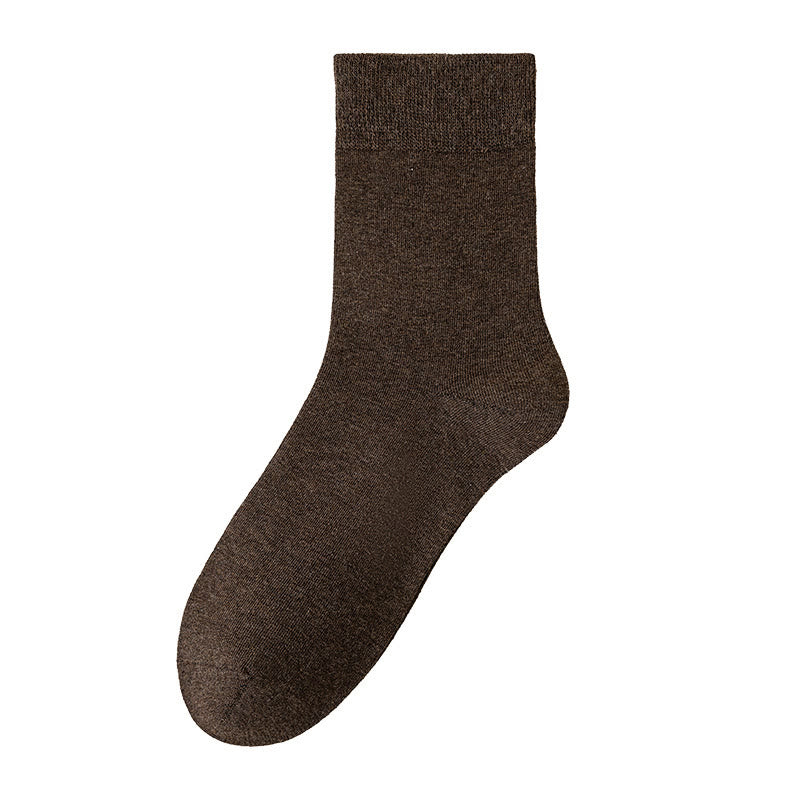 Plus Size Solid Color Breathable Quarter Socks(5 Pairs)