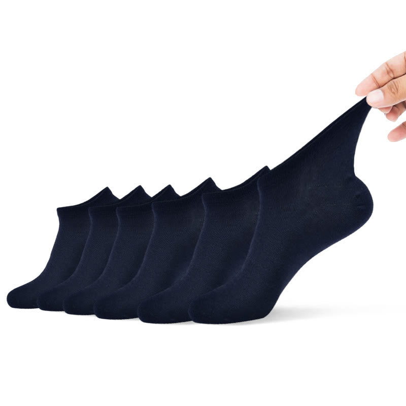 100% Cotton Plus Size Ankle Socks(6 Pairs)