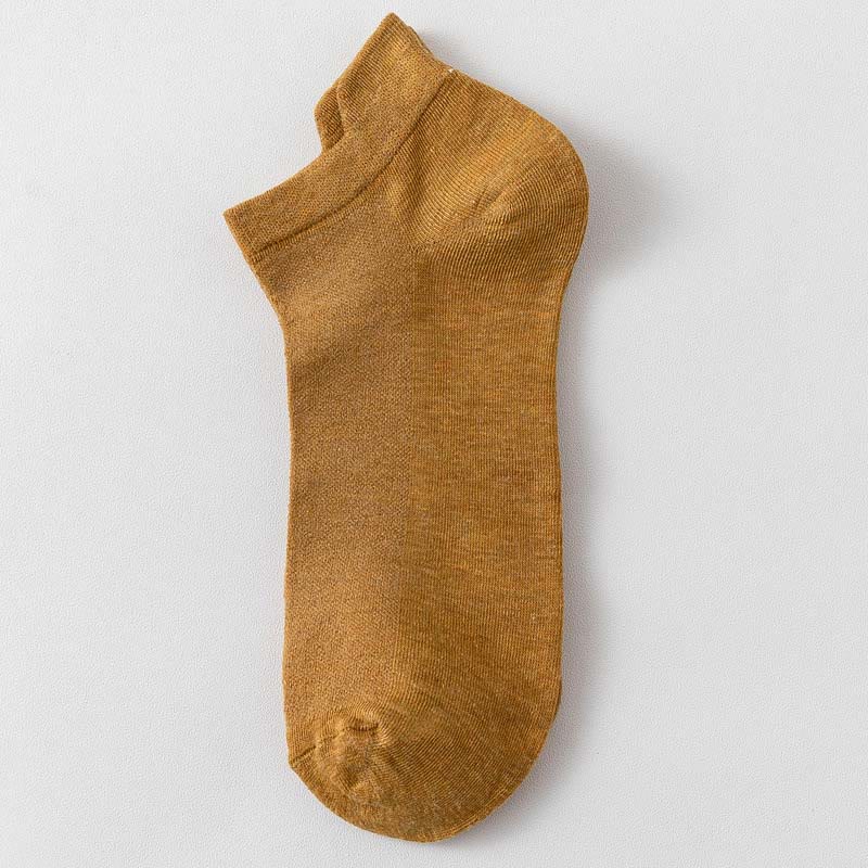 Multicolor Loose Cotton Socks(3 Pairs) - 42-48 - Yellow - image 14