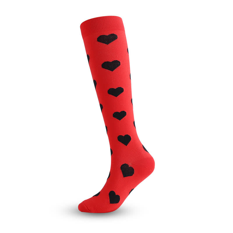 Colored Rhombus Compression Socks(5 Pairs)