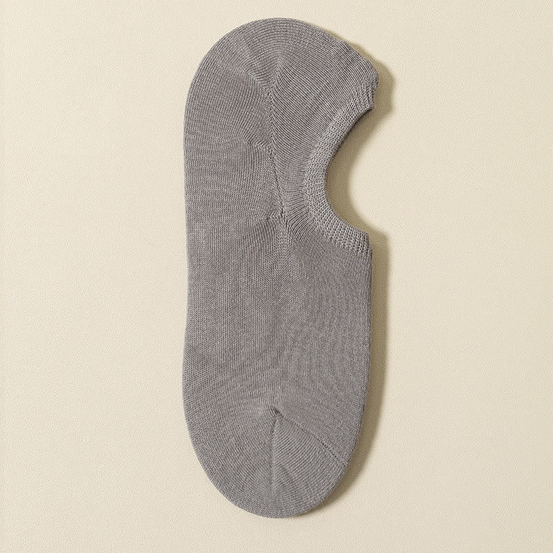 Non-Slip No Show Socks(5 Pairs) - Light Gray - EU39-46(US5-12) - image 21