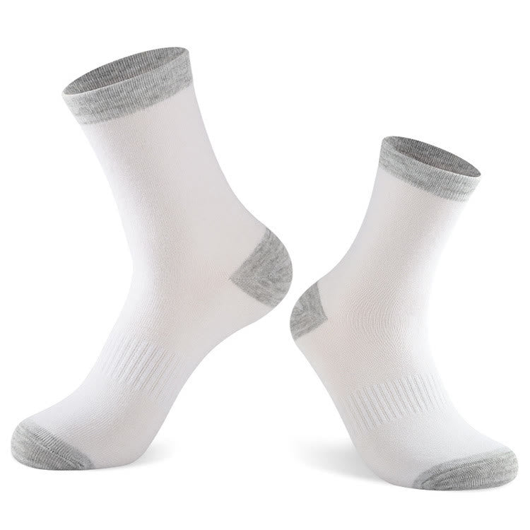Plus Size Gray Edge Quarter Socks(3 Pairs)