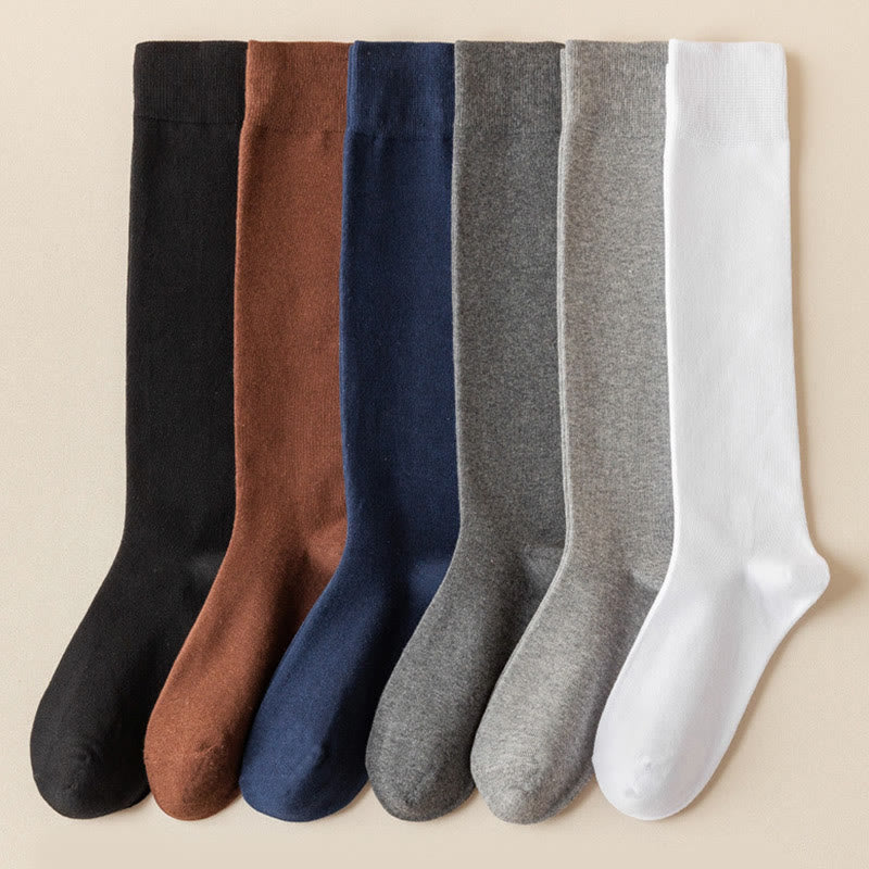 Sweat-absorbing Knee High Socks(3 Pairs) - Multicolor(6 Pairs) - Fits 220lbs - image 10