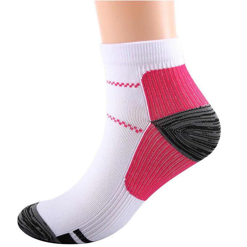 Elastic Sports Ankle Compression Socks(10 Pairs) - Rose - L/XL - image 18