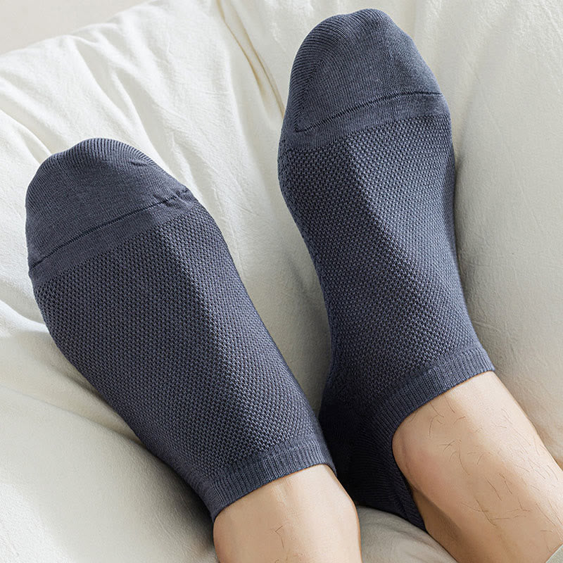 Plus Size Mesh Massage No Show Socks(5 Pairs)