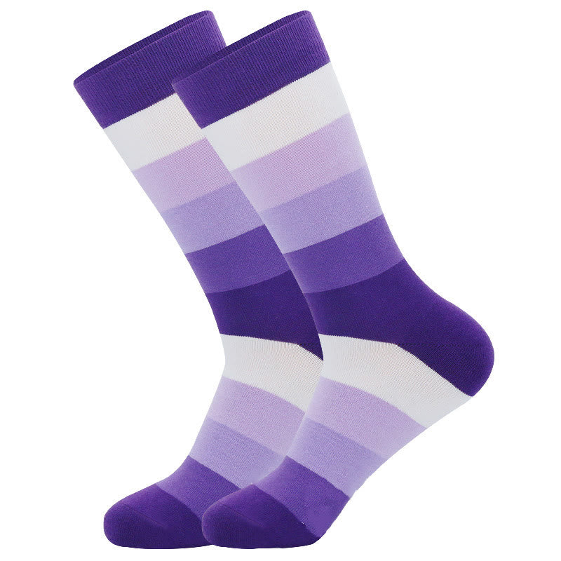 Bright Colorful Novelty Crew Socks(5 Pairs)