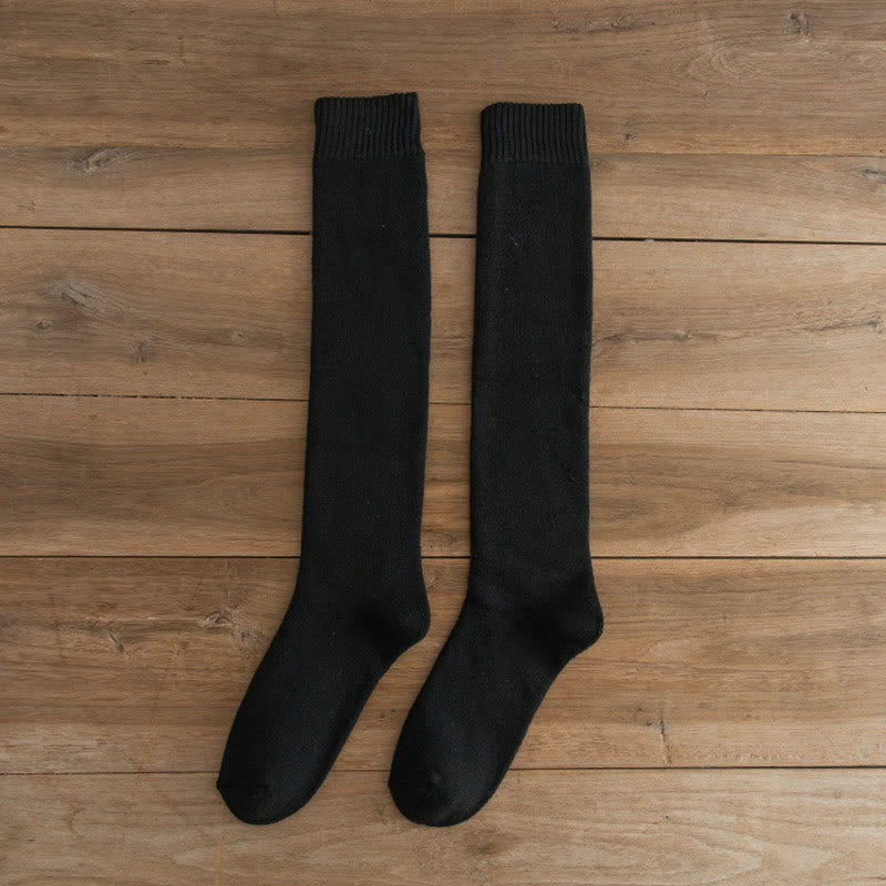 Plus Size Thickened Thermal Knee High Socks(5 Pairs)
