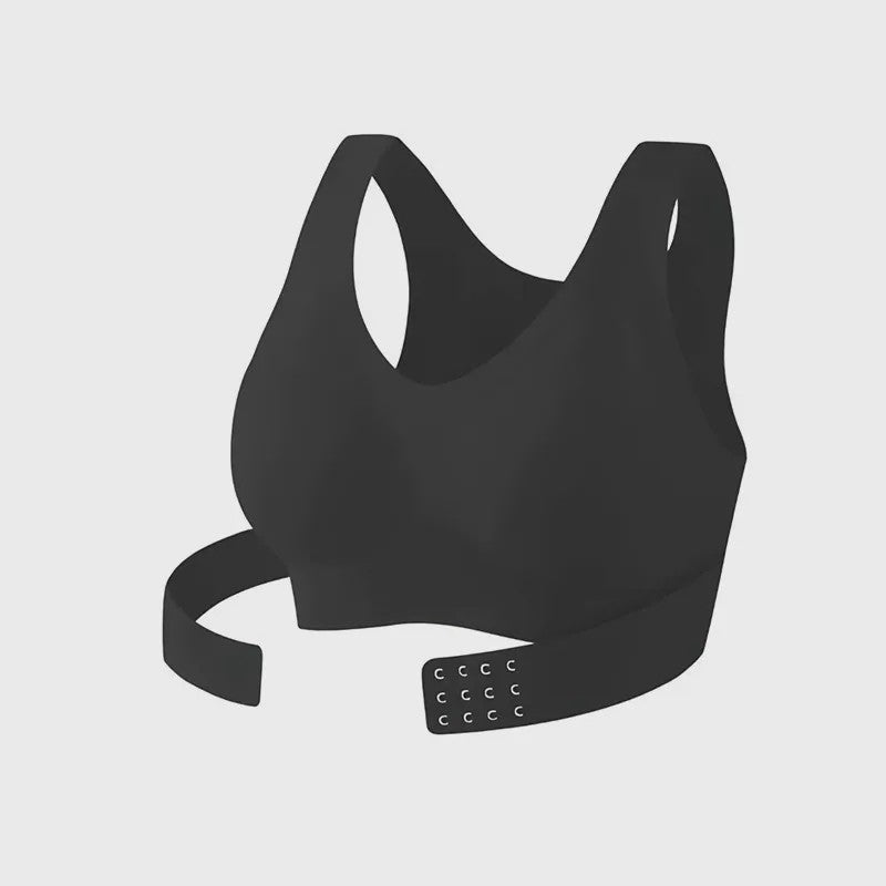 Seamless Back Smoothing Wireless Bra - Black - 3XL - image 5