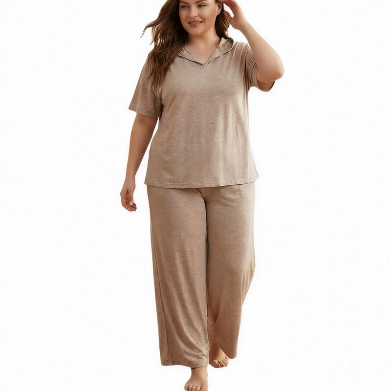 Loose-fitting With A Hood Pajama Set - image 4