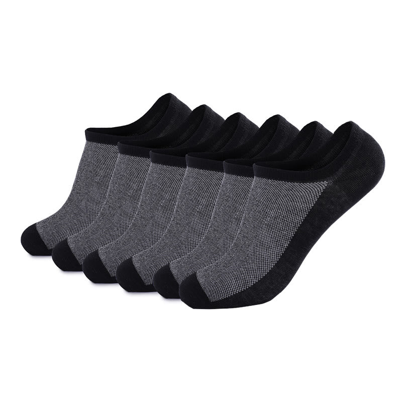 Mesh No Show Socks(3 Pairs) - Black - EU44-49(US10-14) - image 12