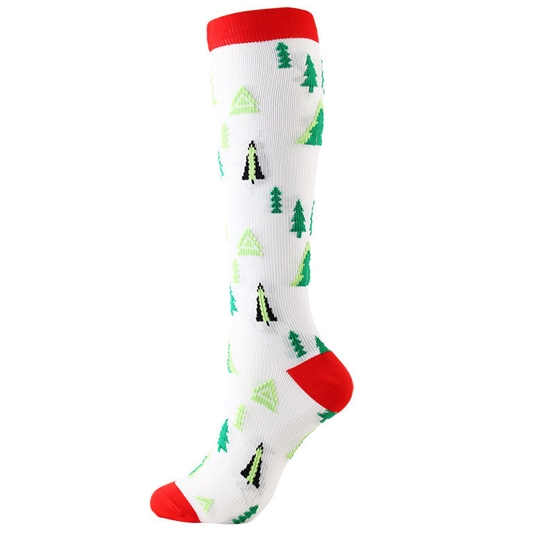 Christmas Knee High Compression Socks(6 Pairs) - image 3