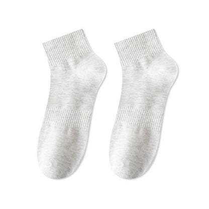 Breathable Soft Cotton Quarter Socks(7 Pairs) - Light Gray - EU43-48(US9.5-13.5) - image 14