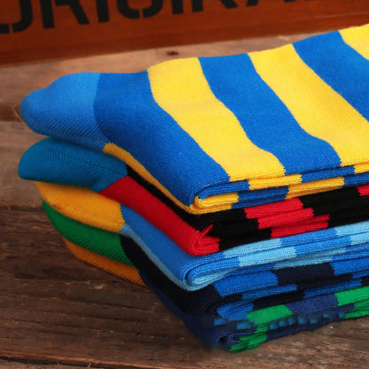 Pattern Funny Casual Crew Socks(5 Pairs)