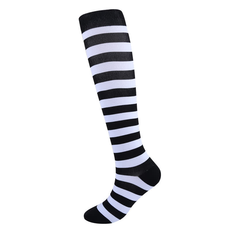 Colorful Striped Compression Socks(3 Pairs) - image 2