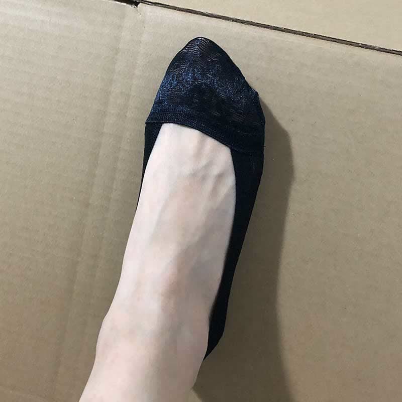 Floral Lace No Show Socks(5 Pairs) - image 4