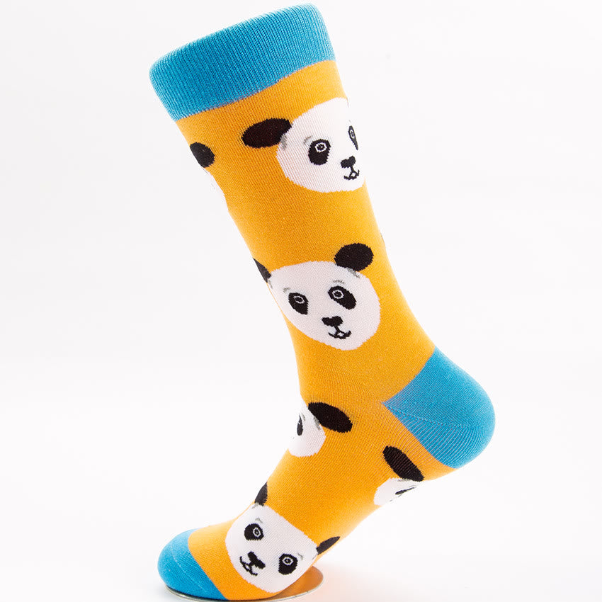 Cute Panda Crew Socks(5 Pairs) - image 1