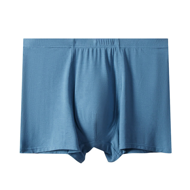 Plus Size High-Waisted Modal Boxer Briefs(1 Pair) - Sky Blue - 13XL - image 8