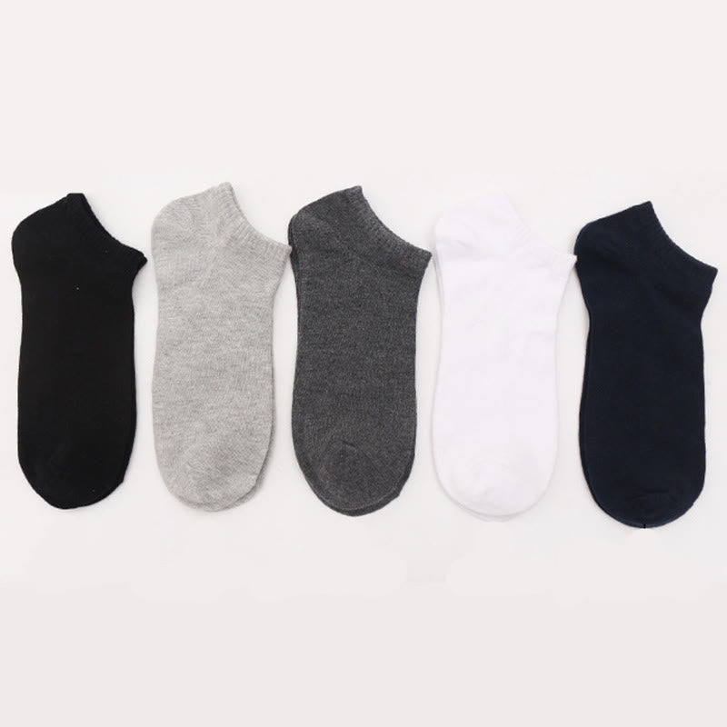 Solid Cotton Ankle Socks(3 Pairs) - image 2