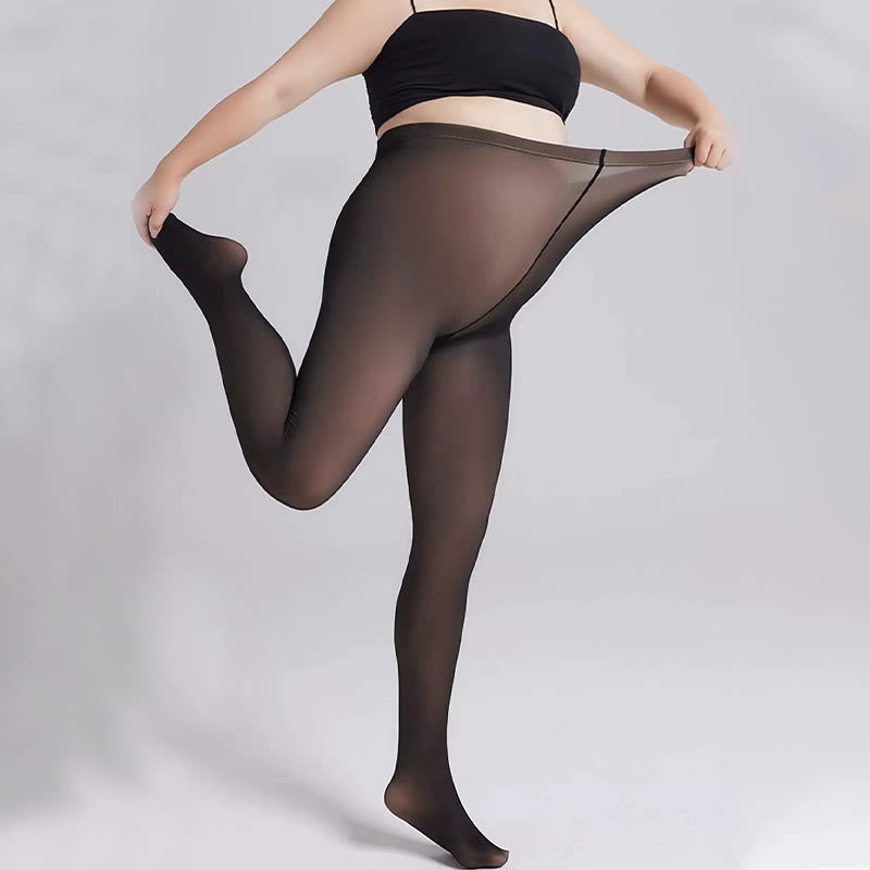 Plus Size High Waist Thick Pantyhose - image 10