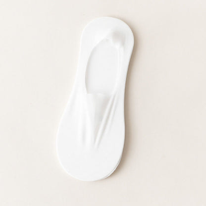 Ice Silk No Show Socks(5 Pairs) - White - EU35-38(US5-7) - image 12