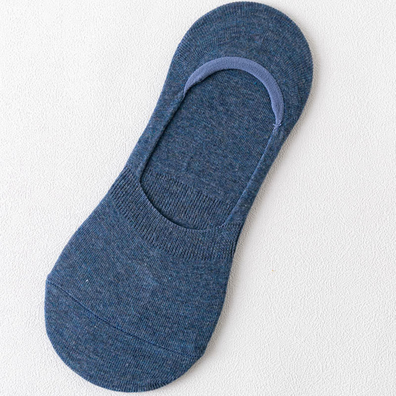 Non-Slip No Show Socks(5 Pairs) - Blue - EU43-47(US9.5-12.5) - image 14
