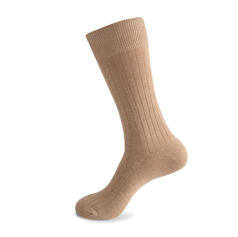Solid Stripes Crew Socks(3 Pairs) - Khaki - EU46-50(US12-15) - image 15