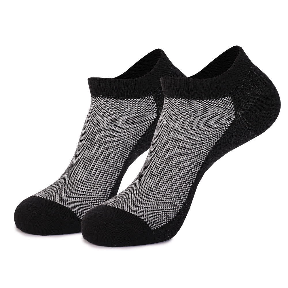 Stitching Color Ankle Socks(3 Pairs) - EU44-49(US10-14) - Black - image 9