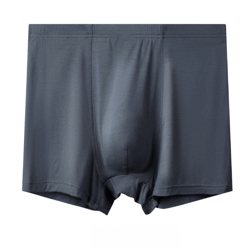 Plus Size High-Waisted Breathable Boxer Briefs(1 Pack) - Dark Grey - 13XL - image 5