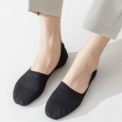 Plus Size Mesh Elasticity No Show Socks(5 Pairs)