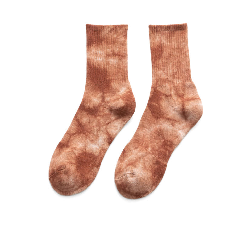 Tie-dye Colorful Quarter Socks(4 Pairs) - image 14