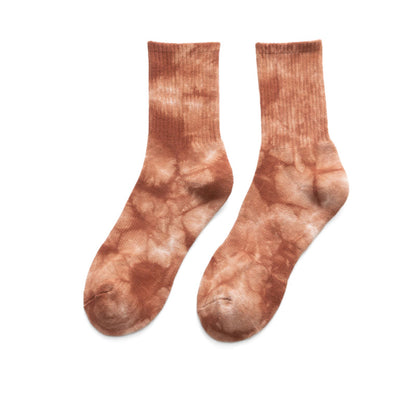 Tie-dye Colorful Quarter Socks(4 Pairs) - image 14
