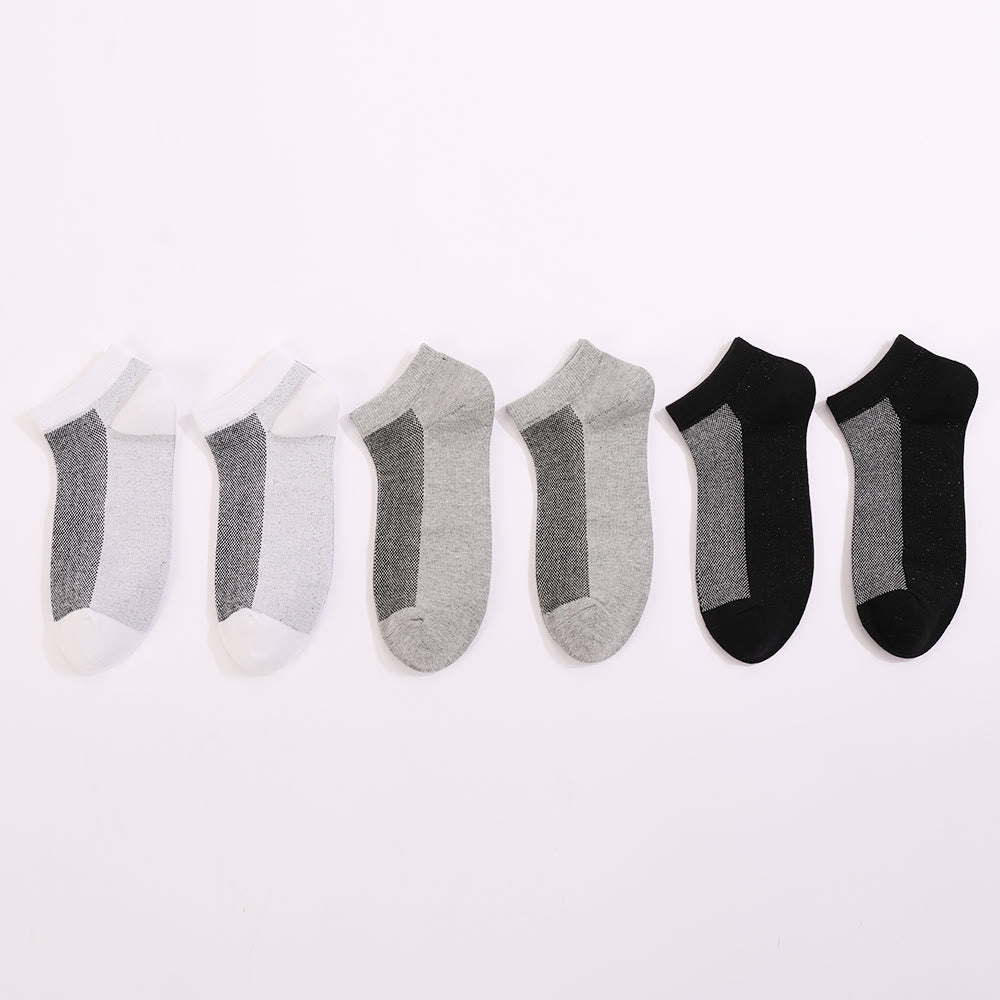 Stitching Color Ankle Socks(3 Pairs) - image 7