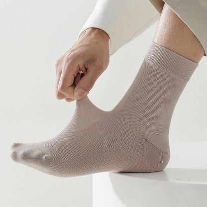 Cotton Mesh Quarter Socks(5 Pairs) - image 3