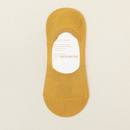 Mesh Breathable No Show Socks(5 Pairs) - Yellow - EU39-46(US5-12) - image 22