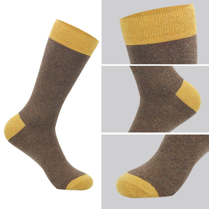 Double Color Crew Socks(6 Pairs) - image 1