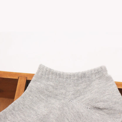 Solid Cotton Ankle Socks(3 Pairs) - image 3