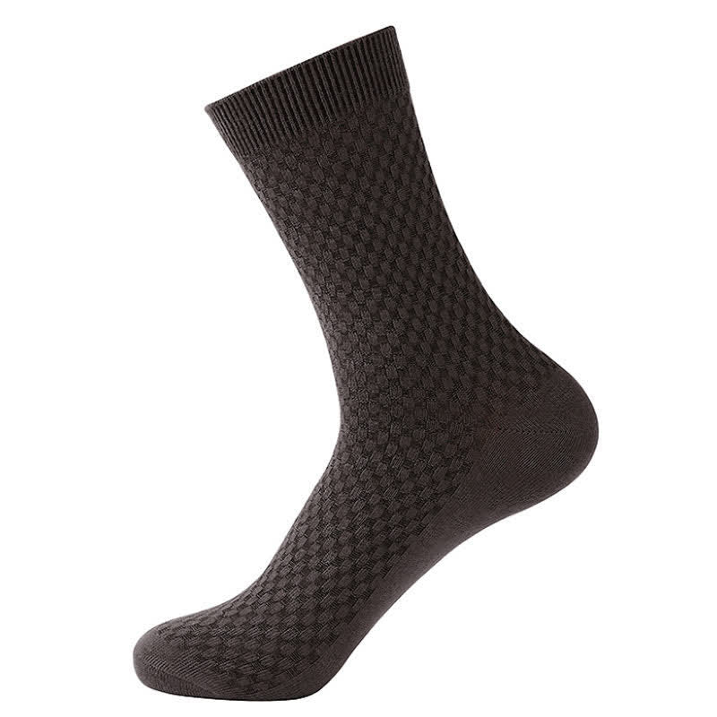 Bamboo Fiber Quarter Socks(5 Pairs) - Brown - EU41-48(US7.5-13) - image 8