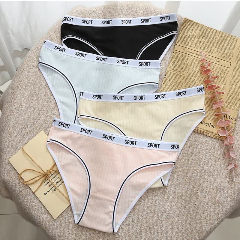 High-Waisted Cotton Antibacterial Panty(4 Packs) - image 1