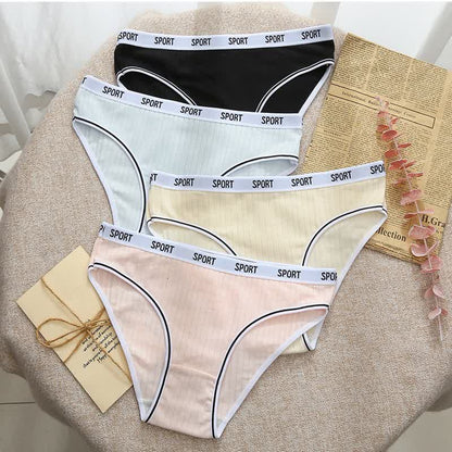 High-Waisted Cotton Antibacterial Panty(4 Packs) - image 1