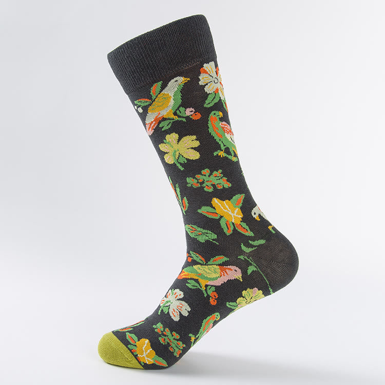 Tulip Dove Pattern Crew Socks(6 Pairs) - image 6