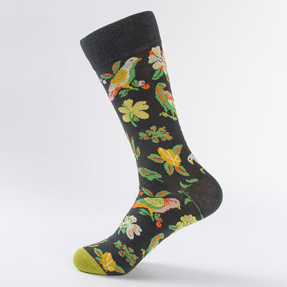 Tulip Dove Pattern Crew Socks(6 Pairs) - image 6
