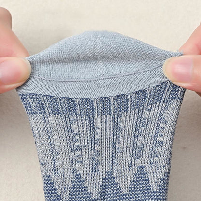 Retro Pattern Crew Socks(2 Pairs) - image 3