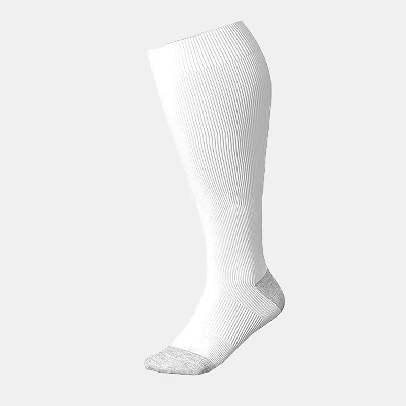 Plus Size Sport Elastic Compression Socks(3 Pairs) - White - 4XL - image 2