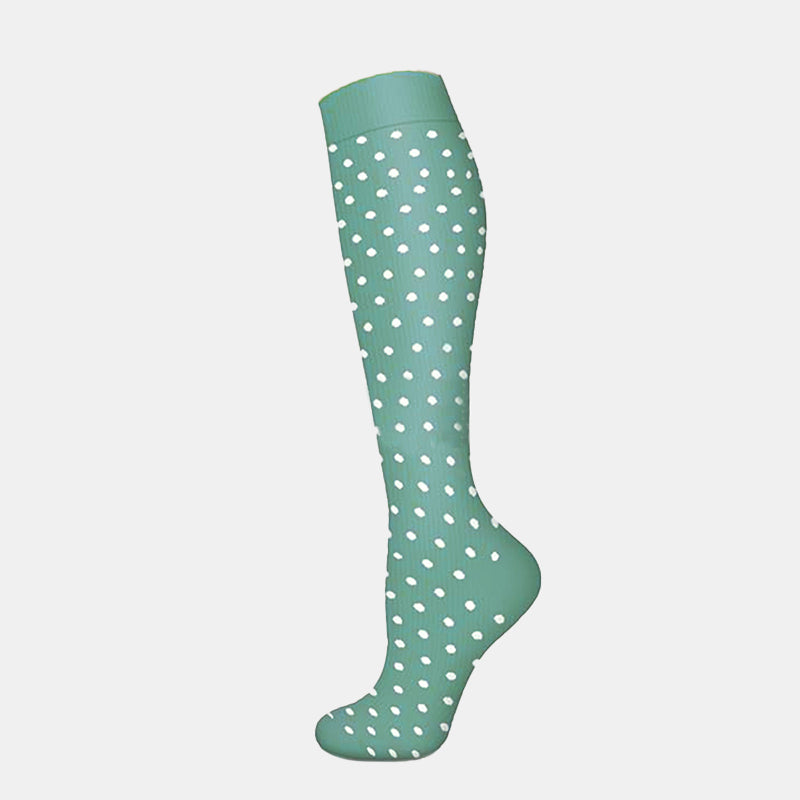 White Polka Dot Compression Socks(3 Pairs) - image 2