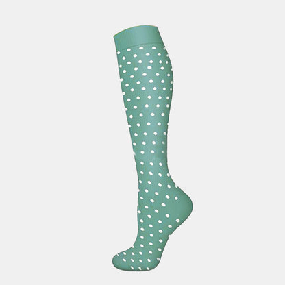White Polka Dot Compression Socks(3 Pairs) - image 2