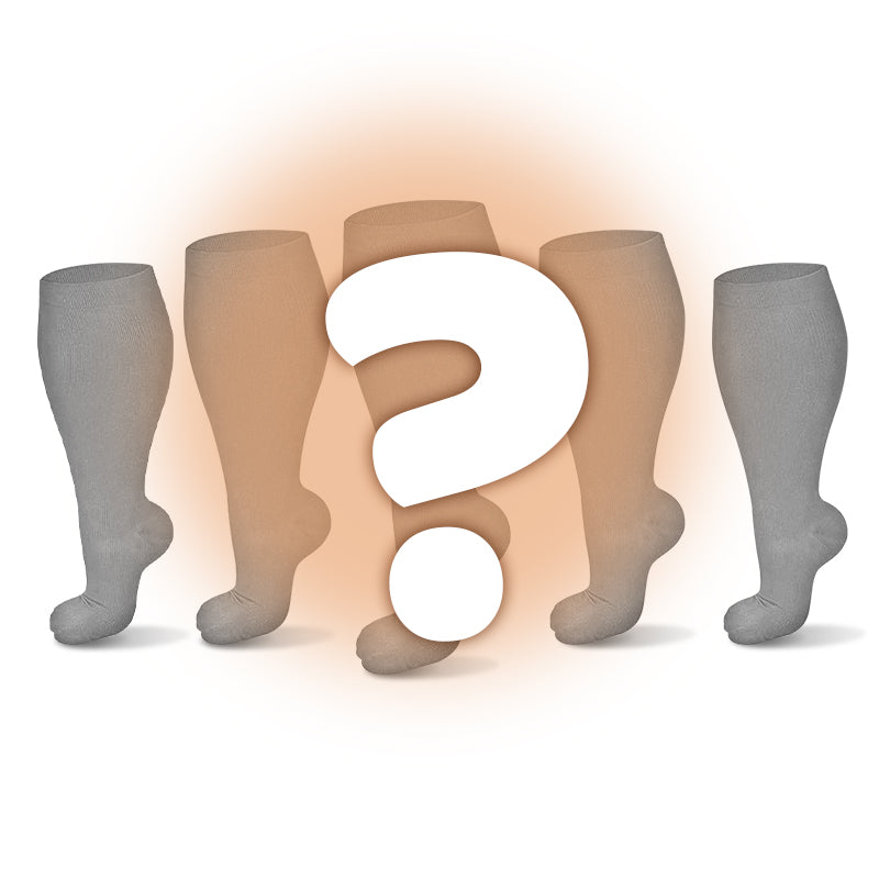 Plus Size Compression Socks Mystery Box(5 Pairs) - image 0