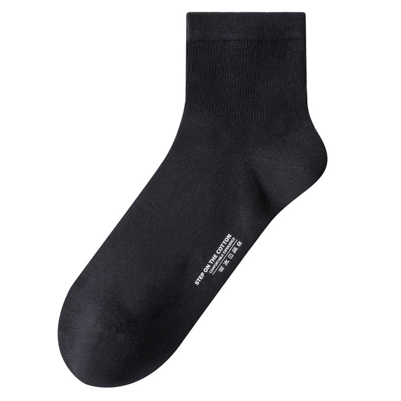 Soft Cotton Quarter Socks (3 Pairs) - Black - EU40-47(US7-12.5) - image 9