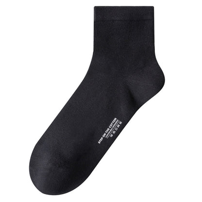 Soft Cotton Quarter Socks (3 Pairs) - Black - EU40-47(US7-12.5) - image 9