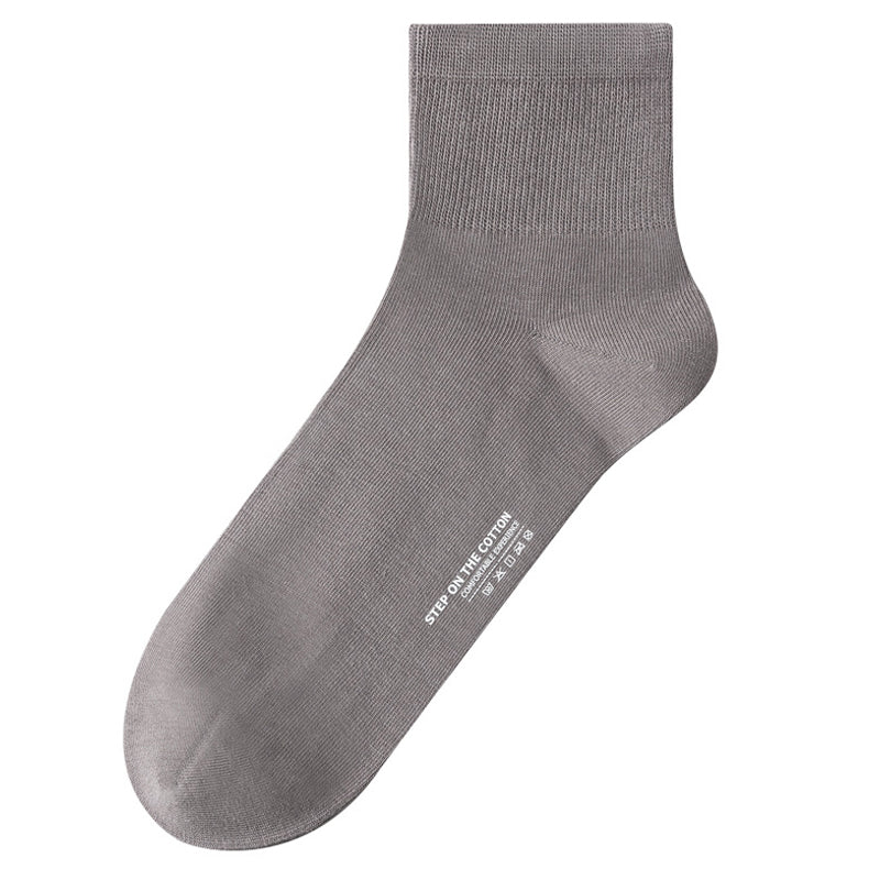 Soft Cotton Quarter Socks (3 Pairs) - Dark Grey - EU40-47(US7-12.5) - image 6